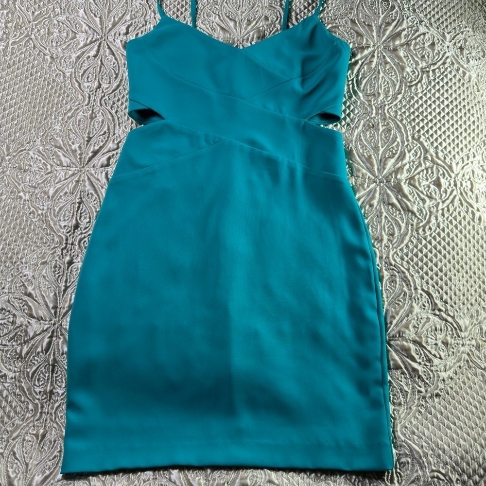 Laundry By Shelli Segal Green Blue Bodycon Cocktail Dress